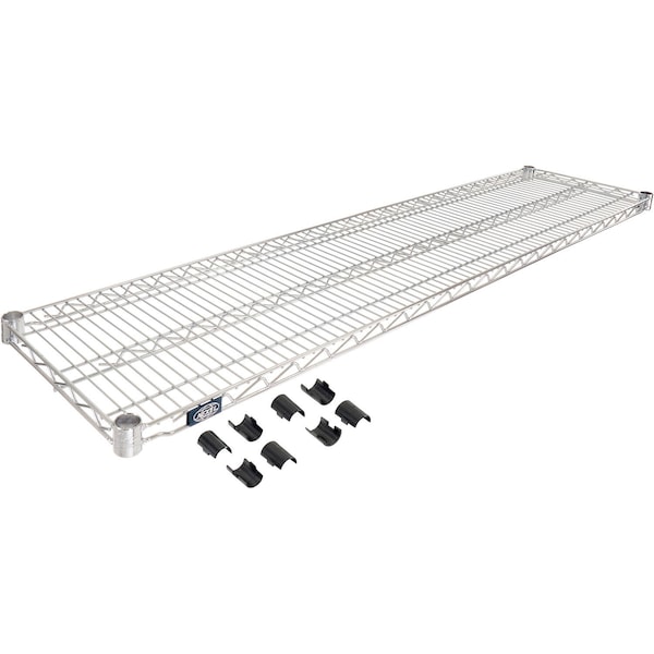 Nexel Chrome Wire Shelf 72inW x 14inD S1472C - main